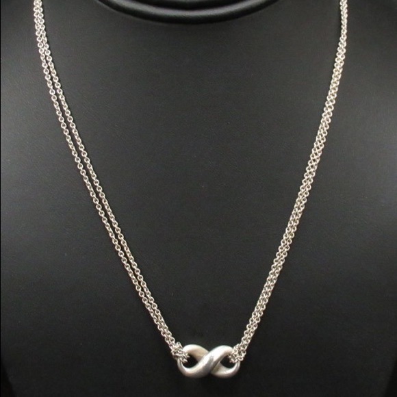 Tiffany & Co. Infinity Sterling Silver Necklace - Picture 4 of 5